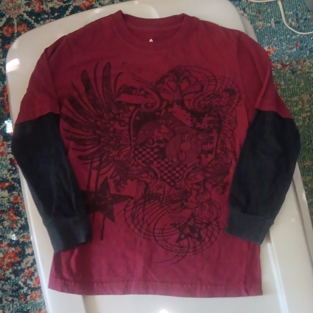Swiss Cross layered-look tee-shirt
